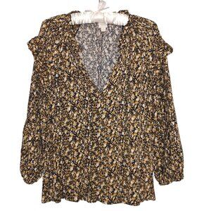 Roan+Ryan Evereve V Neck Floral Blouse